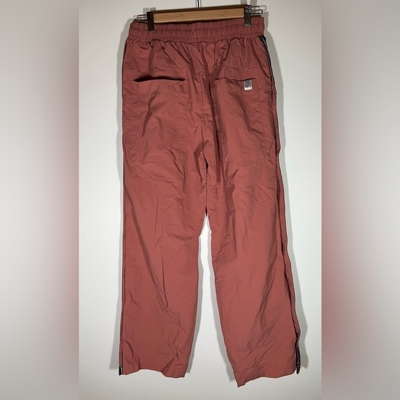 The Giving Movement ripstop pink logo stripe dancer pants re-shell elastic szM/L - Picture 2 of 12